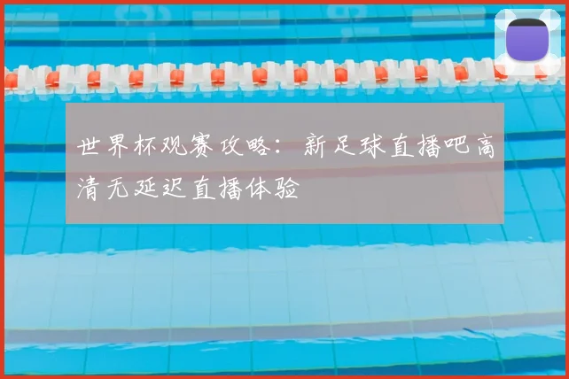 世界杯观赛攻略：新足球直播吧高清无延迟直播体验