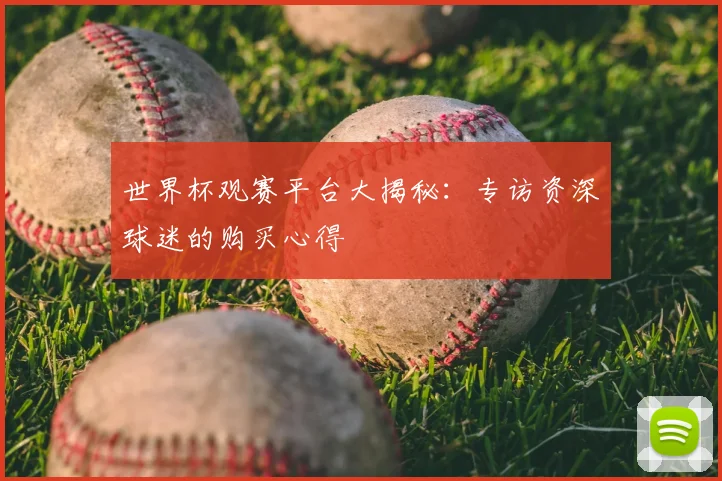 世界杯观赛平台大揭秘：专访资深球迷的购买心得